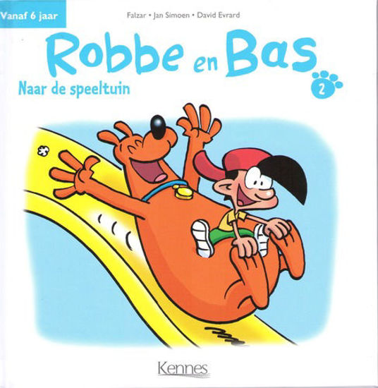 Afbeelding van Robbe en bas #2 - Naar de speeltuin (KENNES EDITIONS, harde kaft)