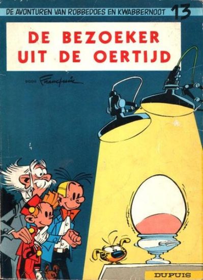 Afbeelding van Robbedoes #15 - Bezoeker uit de oertijd - Tweedehands (DUPUIS, zachte kaft)