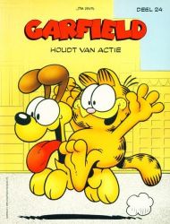 Afbeeldingen van Garfield #24 - Houdt van actie - Tweedehands (LOEB, zachte kaft)