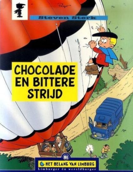 Afbeelding van Steven sterk #61 - Chocolade en bittere strijd - Tweedehands (BELANG VAN LIMBURG, zachte kaft)