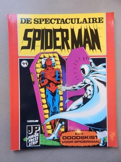 Afbeelding van Spectacular spiderman #11 - Doodskist voor spiderman - Tweedehands (JUNIOR PRESS, zachte kaft)