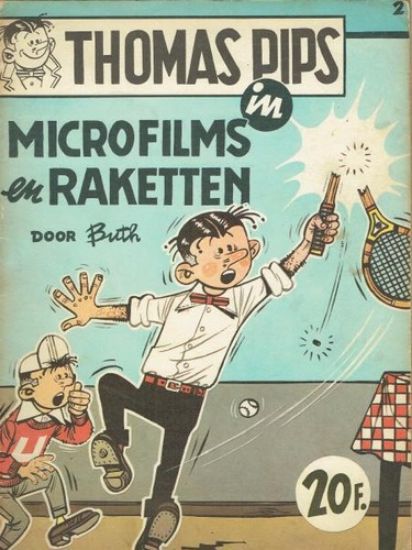 Afbeelding van Thomas pips #2 - Microfilms en raketten - Tweedehands (HET VOLK, zachte kaft)