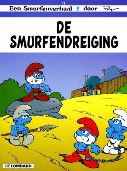 Afbeelding van Smurfen #21 - Smurfendreiging - Tweedehands (LOMBARD, zachte kaft)