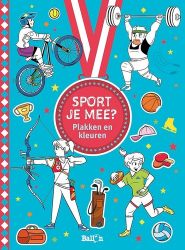 Afbeeldingen van Sport je mee - Plakken en kleuren
