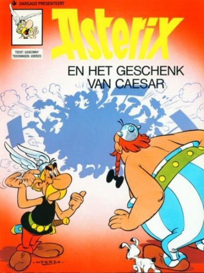 Afbeelding van Asterix #21 - Geschenk van ceasar (oranje kaft) - Tweedehands (DARGAUD, zachte kaft)
