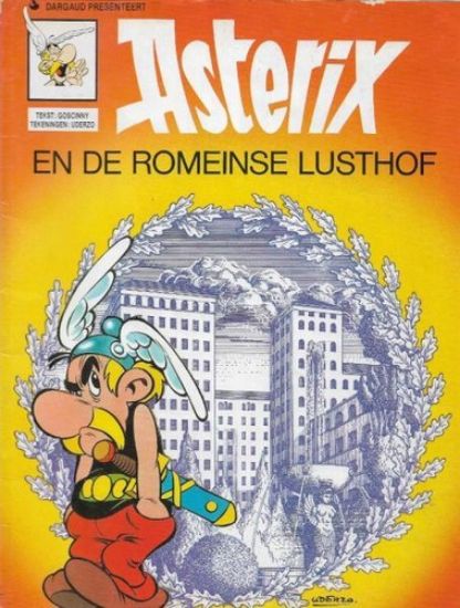 Afbeelding van Asterix #18 - Romeinse lusthof (oranje kaft) - Tweedehands (DARGAUD, zachte kaft)