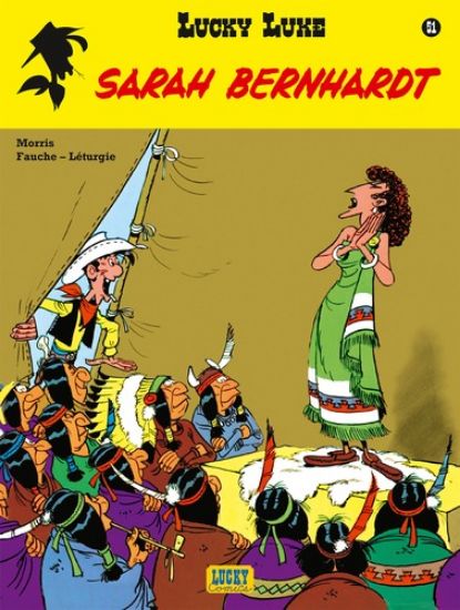 Afbeelding van Lucky luke nieuwe nummering #51 - Sarah bernhardt (LUCKY COMICS, zachte kaft)