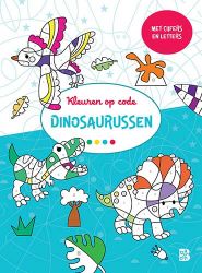 Afbeeldingen van Kleuren op code - Dinosaurussen