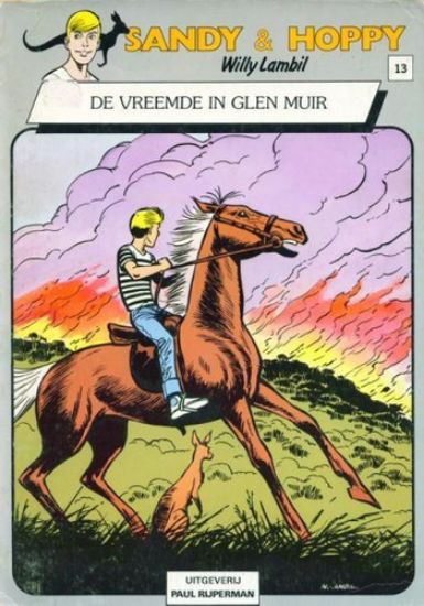 Afbeelding van Sandy en hoppy #13 - Vreemde in glen muir - Tweedehands (PAUL RIJPERMAN, zachte kaft)