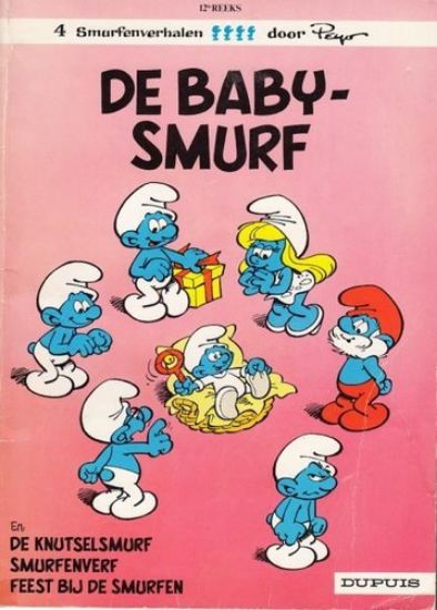 Afbeelding van Smurfen #12 - Baby smurf - Tweedehands (DUPUIS, zachte kaft)