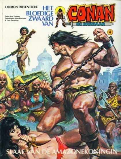 Afbeelding van Conan #4 - Slaaf van de amazonekoningin - Tweedehands (OBERON, zachte kaft)