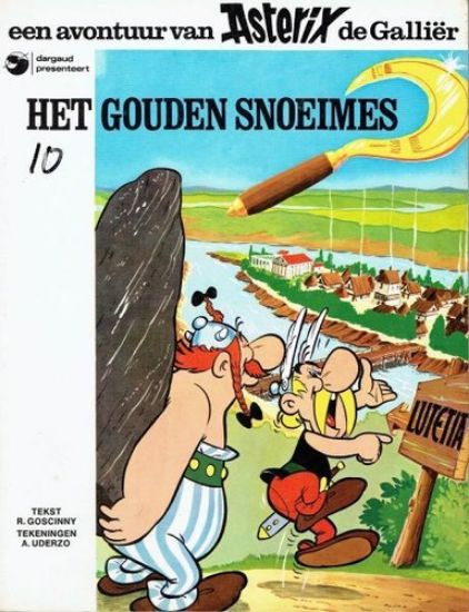 Afbeelding van Asterix #10 - Gouden snoeimes - Tweedehands (HACHETTE, zachte kaft)