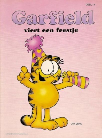 Afbeelding van Garfield #14 - Viert een feestje - Tweedehands (LOEB, zachte kaft)