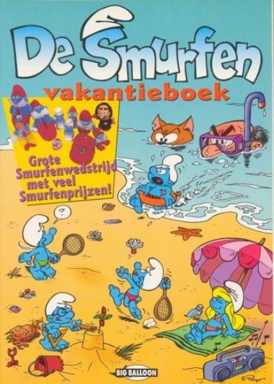 Afbeelding van Smurfen - Vakantieboek 1995 - Tweedehands (BIG BALLOON, zachte kaft)