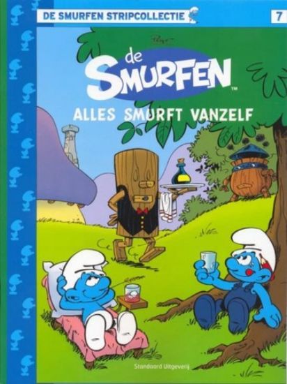 Afbeelding van Smurfen stripcollectie #7 - Alles smurft vanzelf - Tweedehands (STANDAARD, zachte kaft)