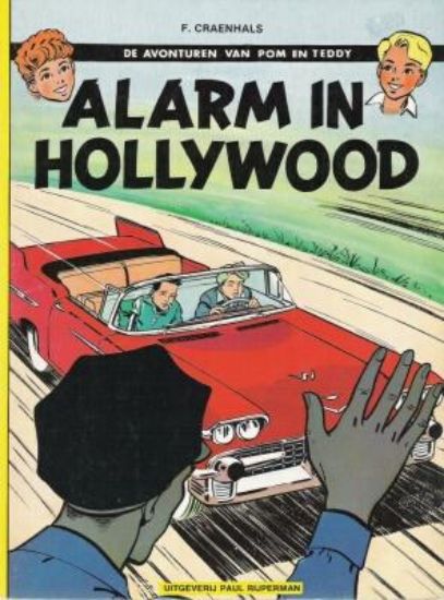 Afbeelding van Pom en teddy - Alarm in hollywood - Tweedehands (RIJPERMAN, harde kaft)