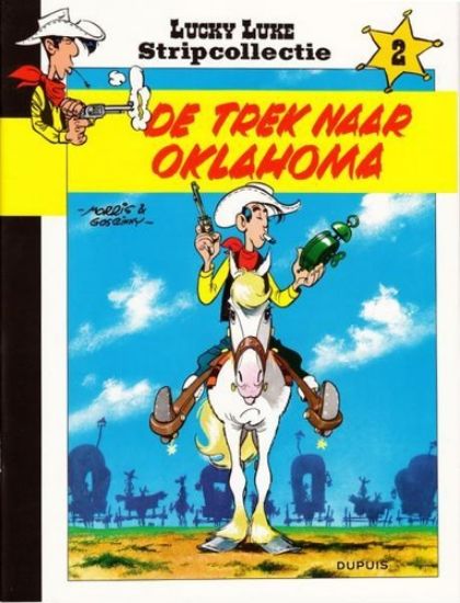 Afbeelding van Lucky luke stripcollectie #2 - Trek naar oklahoma - Tweedehands (DUPUIS, zachte kaft)