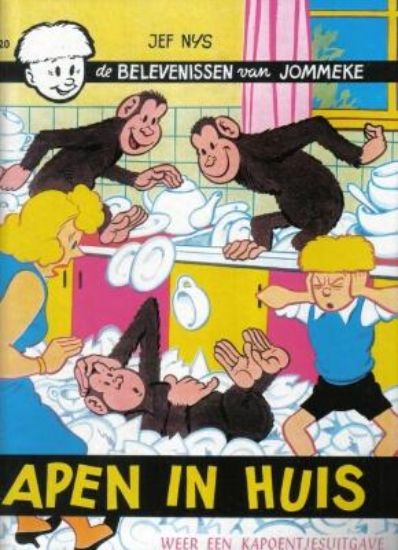 Afbeelding van Jommeke #20 - Apen in huis (nieuwsblad) - Tweedehands (MEZZANINE, zachte kaft)