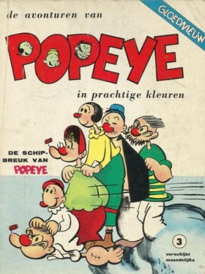 Afbeelding van Popeye #3 - Schipbreukelingen - Tweedehands (TIRION, zachte kaft)