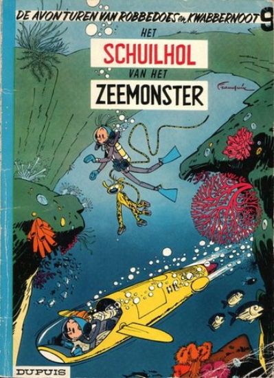 Afbeelding van Robbedoes #9 - Schuilhol van het zeemonster (gb) - Tweedehands (DUPUIS, zachte kaft)