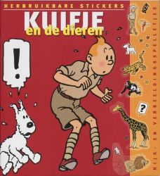 Afbeeldingen van Kuifje - Kuifje en dieren stickers (LANNOO, zachte kaft)