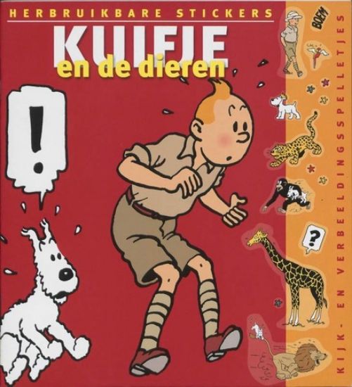 Afbeelding van Kuifje - Kuifje en dieren stickers (LANNOO, zachte kaft)