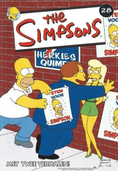 Afbeelding van Simpsons #28 - Kogelvrije vest/maak me burgemeester (MEZZANINE, zachte kaft)