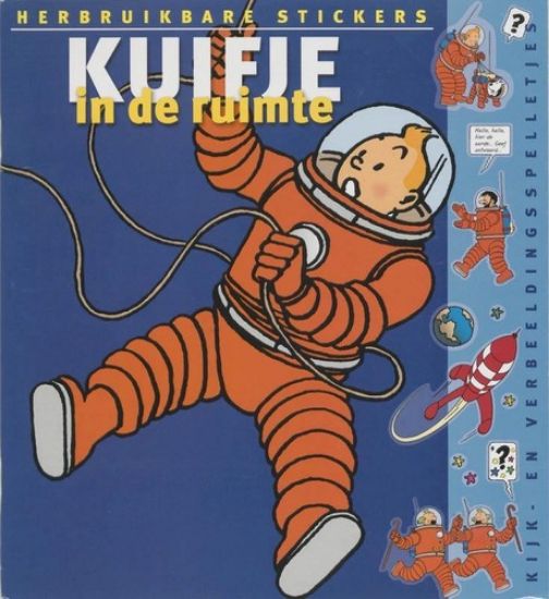 Afbeelding van Kuifje - Kuifje in ruimte stickers (LANNOO)