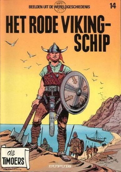 Afbeelding van Timoers #14 - Rode viking-schip - Tweedehands (DUPUIS, zachte kaft)