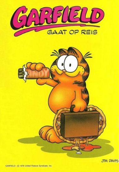 Afbeelding van Garfield - Gaat op reis - Tweedehands (LOEB VOOR FOODBOEK, zachte kaft)