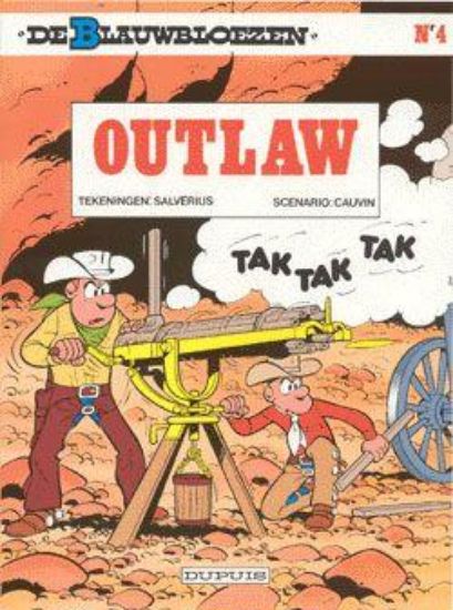 Afbeelding van Blauwbloezen #4 - Outlaw - Tweedehands (DUPUIS, harde kaft)