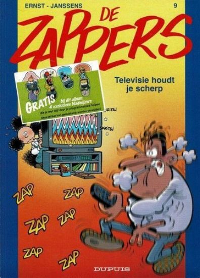 Afbeelding van Zappers #9 - Televisie houdt je scherp - Tweedehands (DUPUIS, zachte kaft)