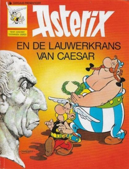 Afbeelding van Asterix #17 - Lauwerkrans van caesar (oranje) - Tweedehands (DARGAUD, zachte kaft)