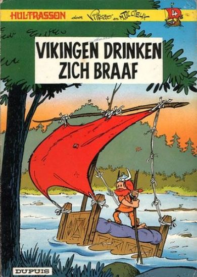 Afbeelding van Hultrasson #4 - Vikingen drinken zich braaf - Tweedehands (DUPUIS, zachte kaft)