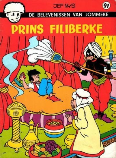 Afbeelding van Jommeke #91 - Prins filiberke (zwart wit) - Tweedehands (HET VOLK, zachte kaft)