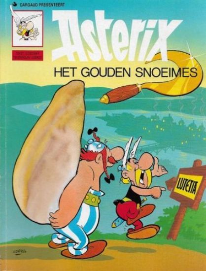 Afbeelding van Asterix #10 - Gouden snoeimes - Tweedehands (DARGAUD, zachte kaft)