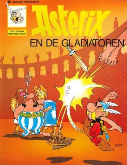 Afbeelding van Asterix #9 - Gladiatoren - Tweedehands (DARGAUD, zachte kaft)