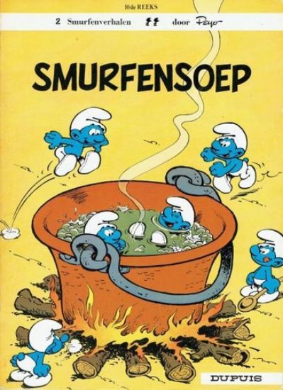 Afbeelding van Smurfen #10 - Smurfensoep - Tweedehands (DUPUIS, zachte kaft)