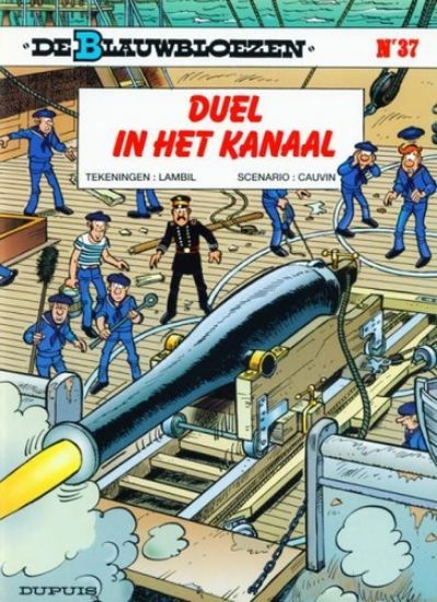 Afbeelding van Blauwbloezen #37 - Duel in het kanaal - Tweedehands (DUPUIS, zachte kaft)