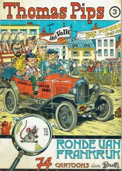 Afbeelding van Thomas pips #3 - Ronde van frankrijk 74 cartoons (HET VOLK, zachte kaft)