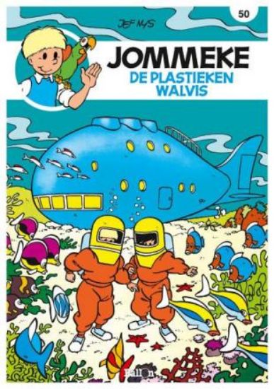 Afbeelding van Jommeke #50 - Plastieken walvis (BALLON, zachte kaft)