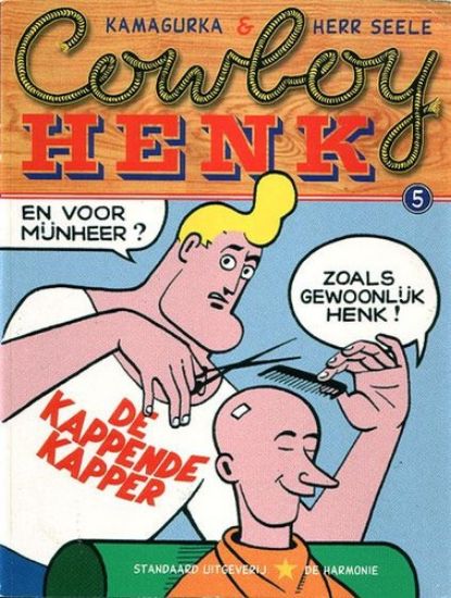 Afbeelding van Cowboy henk #5 - Kappende kapper - Tweedehands (STANDAARD, zachte kaft)