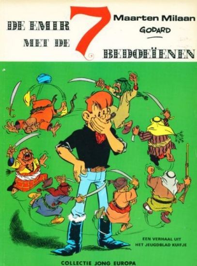 Afbeelding van Collectie jong europa #92 -  maarten milaan emir met de 7 bedoeienen - Tweedehands (HELMOND , zachte kaft)