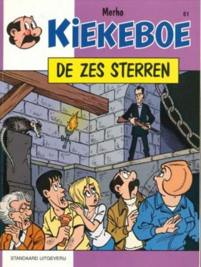 Afbeelding van Kiekeboe #61 - Zes sterren (1e reeks) - Tweedehands (STANDAARD, zachte kaft)