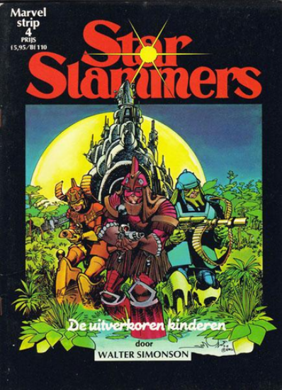 Afbeelding van Marvelstrip #4 - Star slammers : de uitverkoren kinderen - Tweedehands (JUNIOR PRESS, zachte kaft)