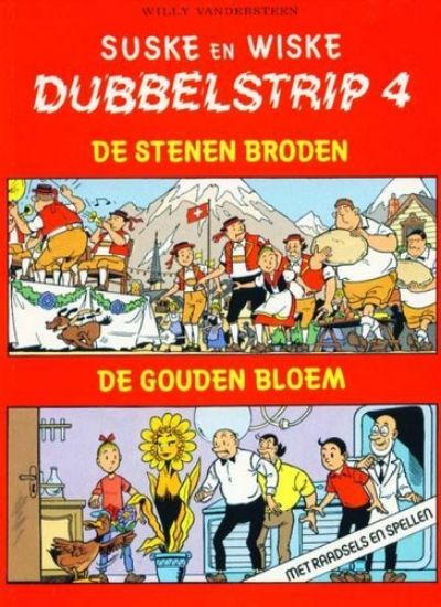 Afbeelding van Suske en wiske dubbelstrip #4 - Dubbelstrip stenen broden - gouden bloem (STANDAARD, zachte kaft)