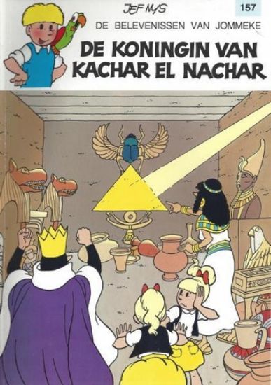 Afbeelding van Jommeke #157 - Koningin van kachar el nachar - Tweedehands (HET VOLK, zachte kaft)