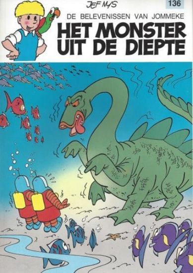 Afbeelding van Jommeke #136 - Monster uit de diepte - Tweedehands (HET VOLK, zachte kaft)