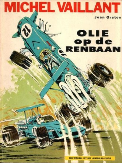 Afbeelding van Michel vaillant #18 - Olie op de renbaan - Tweedehands (LOMBARD, zachte kaft)