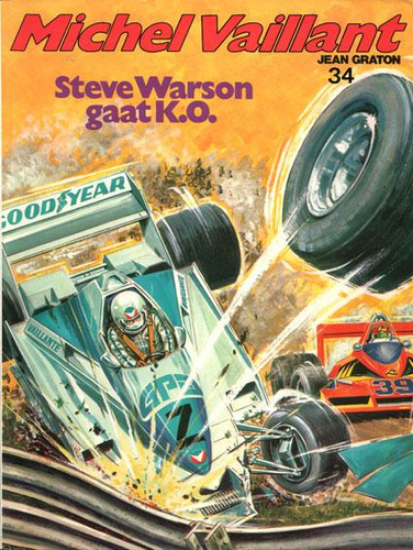 Afbeelding van Michel vaillant #34 - Steve warson gaat ko - Tweedehands (GRATON, zachte kaft)
